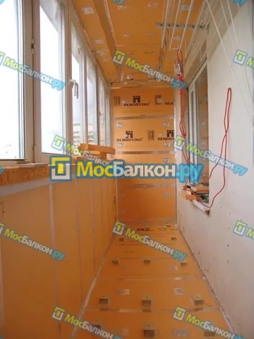 Утепление балкона пеноплэксом в Чехове на заказ недорого от МосБалкон
